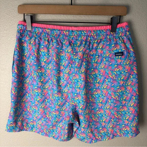 Chubbies The Spades Blue Floral Swim Trunks - Picture 7 of 9